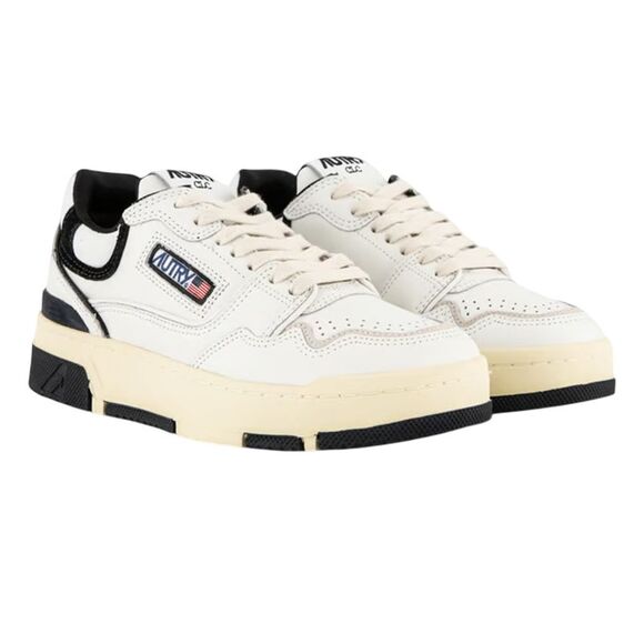 Autry Other - Autry Unisex Adult Logo Leather Sneakers / White/Black